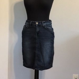 Zara Z1975 Denim Pencil Skirt, S